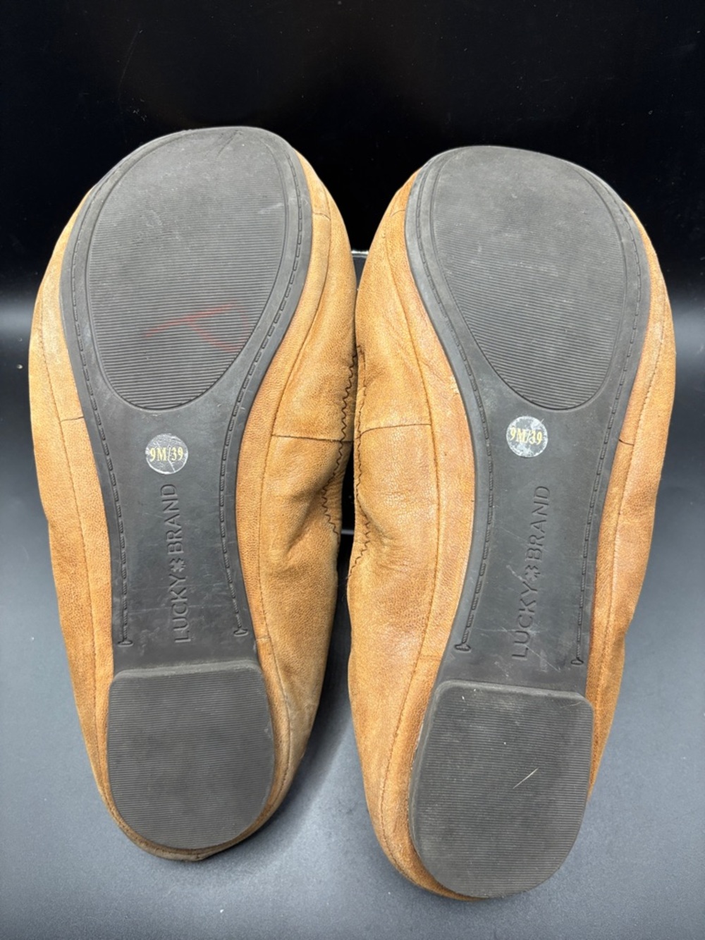 Lucky Brand Brown Leather Ballet Flats - Picture 4 of 6